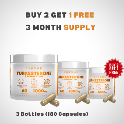 Throne Turkesterone & Tongkat Ali 1000mg Supplement
